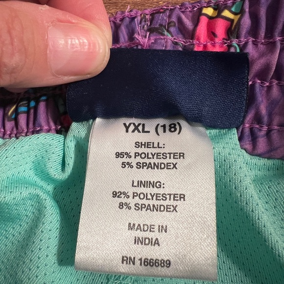 Kids Swim Trunks with Fun Print - Alien Purple. Compression Liner‎ - Picture 5 of 6